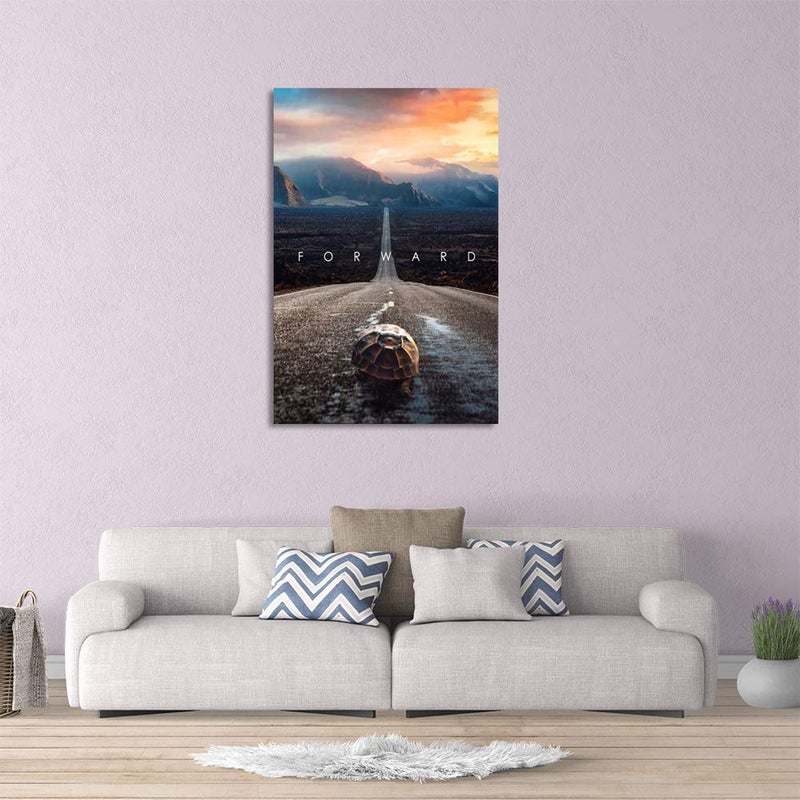 Yetaryy Inspirational Entrepreneur Quotes with Words Wall Art Motivational Forward Painting Prints on Canvas Modern Inspiring Posters Prints Artwork Home Office Classroom School Decor - 24" Wx36 H - Image 2